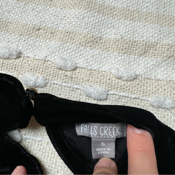 Falls Creek velvet long sleeve turtleneck dress - Picture 7 of 9